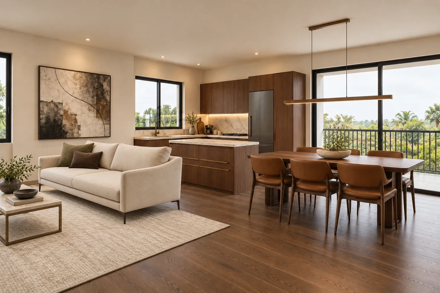 Interior of the 3 bedrooms